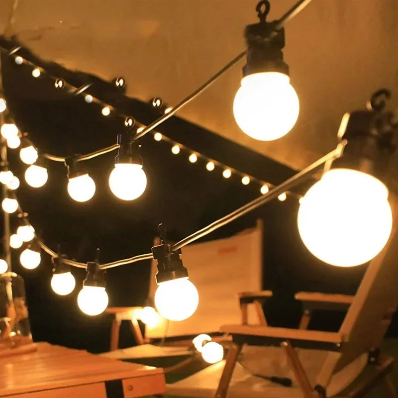 Waterproof LED String Lights 23M G50 for Wedding and Party Decoration