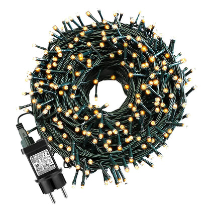 Waterproof LED String Lights for Outdoor Decoration – 50M to 100M, 8 Lighting Modes