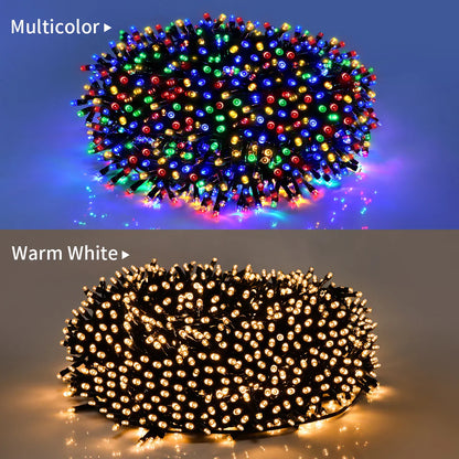 Waterproof LED String Lights for Outdoor Decoration – 50M to 100M, 8 Lighting Modes