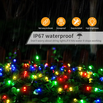 Waterproof LED String Lights for Outdoor Decoration – 50M to 100M, 8 Lighting Modes
