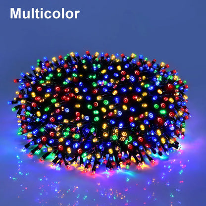 Waterproof LED String Lights for Outdoor Decoration – 50M to 100M, 8 Lighting Modes