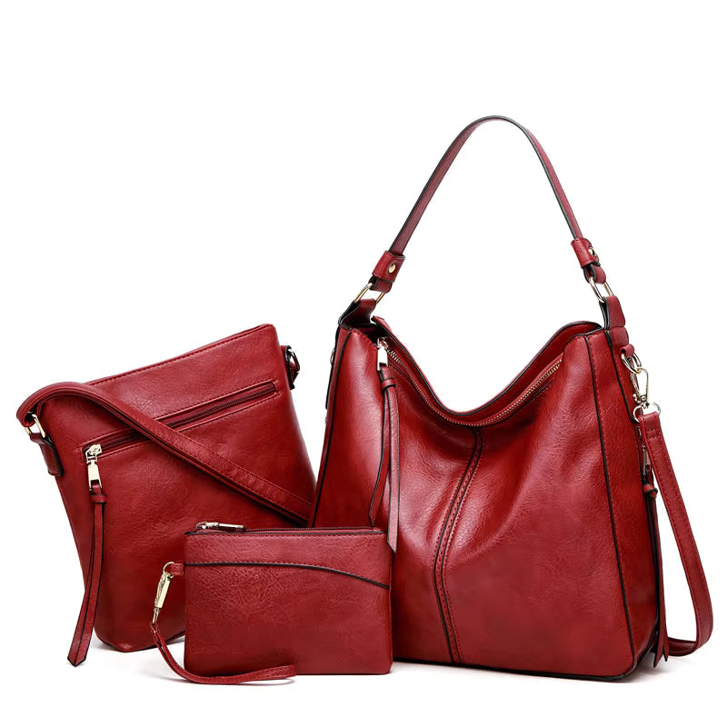 2 in 1 PU Leather Handbag for Women – Elegant and Practical, Dimensions 35x28x13 cm, Ideal for Daily Use and Outings