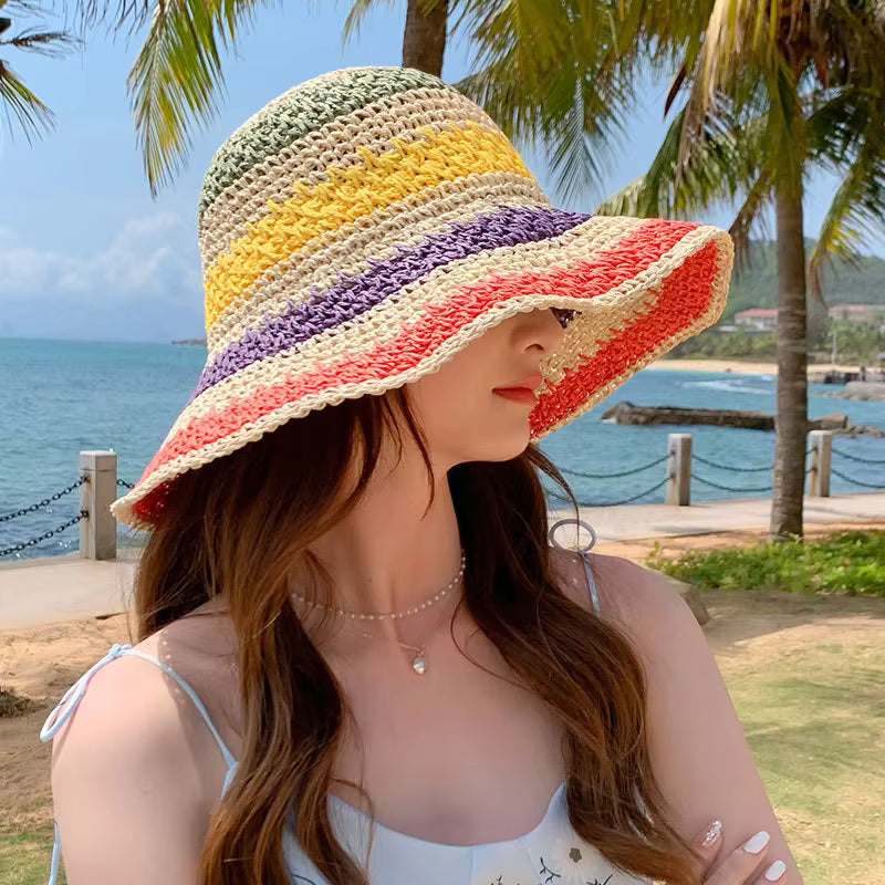Chapeau de Paille Léger Femme – Accessoire Estival Élégant avec Protection Solaire et Confort Optimal