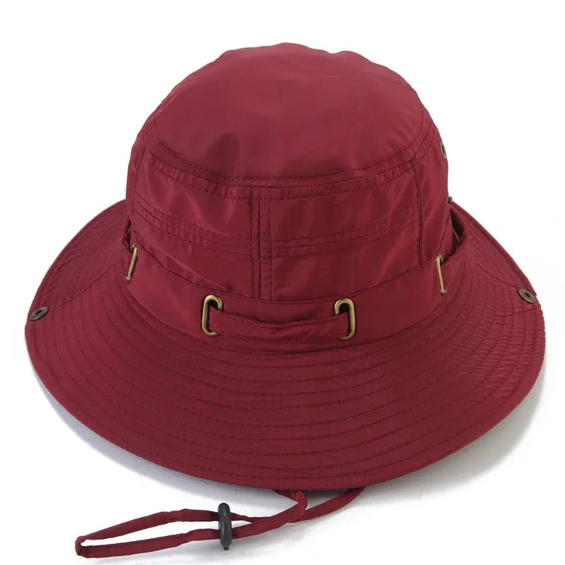 Foldable Women's Hat in 100% Cotton – Sun Protection and Optimal Comfort, Adjustable from 55 to 60 cm