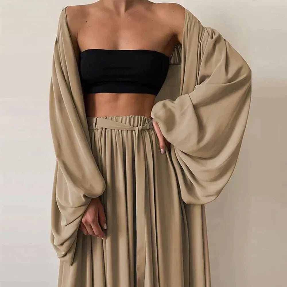 Ensemble Tailleur Femme Élégant 3 Pièces en Tissu de Haute Qualité – Polyvalent et Confortable pour Toutes Occasions