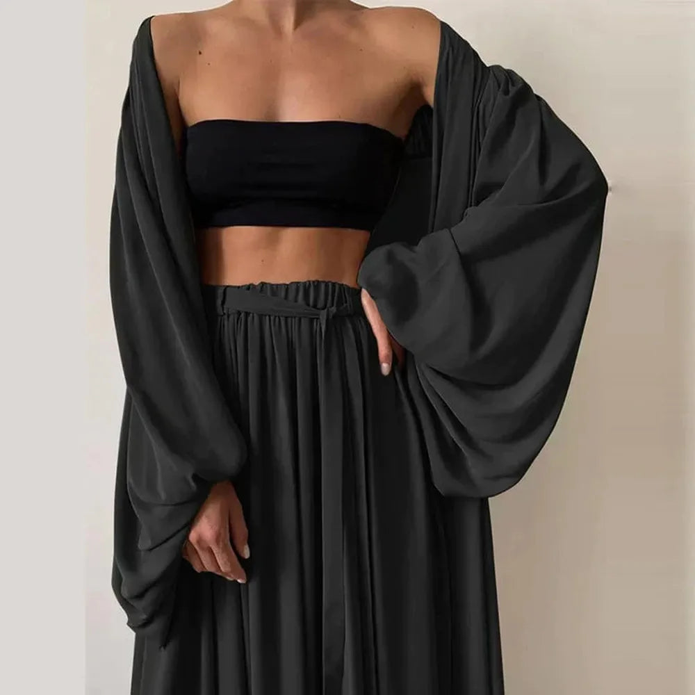 Ensemble Tailleur Femme Élégant 3 Pièces en Tissu de Haute Qualité – Polyvalent et Confortable pour Toutes Occasions