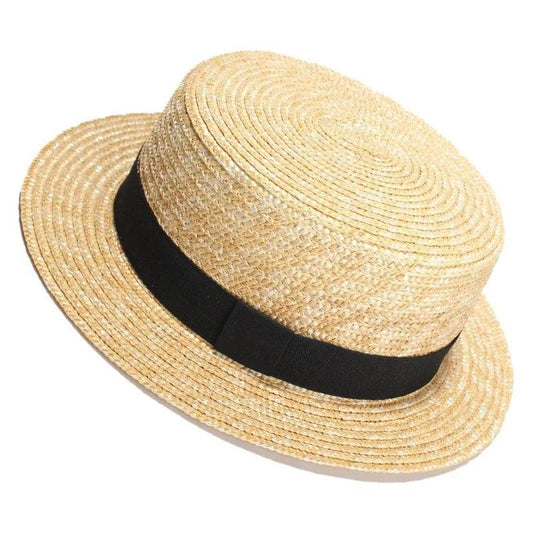 Women's Lightweight Straw Hat with Sun Protection – Chic Adjustable Summer Accessory