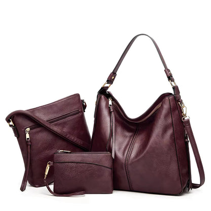 2 in 1 PU Leather Handbag for Women – Elegant and Practical, Dimensions 35x28x13 cm, Ideal for Daily Use and Outings
