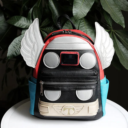 High Capacity Anime Cartoon Backpack – Marvel Avengers Deadpool and Captain America Design