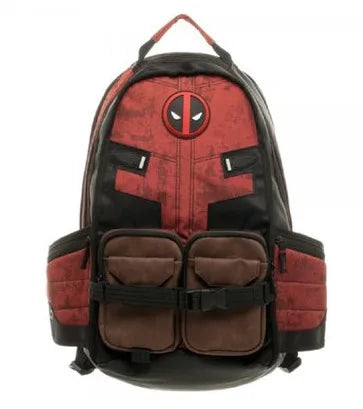 High Capacity Anime Cartoon Backpack – Marvel Avengers Deadpool and Captain America Design