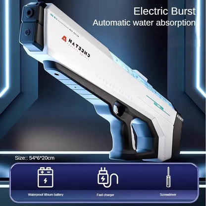 High Pressure Electric Water Gun for Kids – Perfect for Summer Pool Games