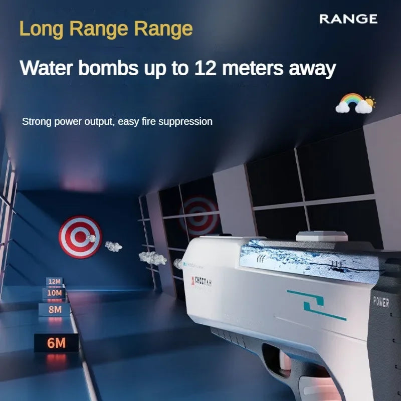 High Pressure Electric Water Gun for Kids – Perfect for Summer Pool Games
