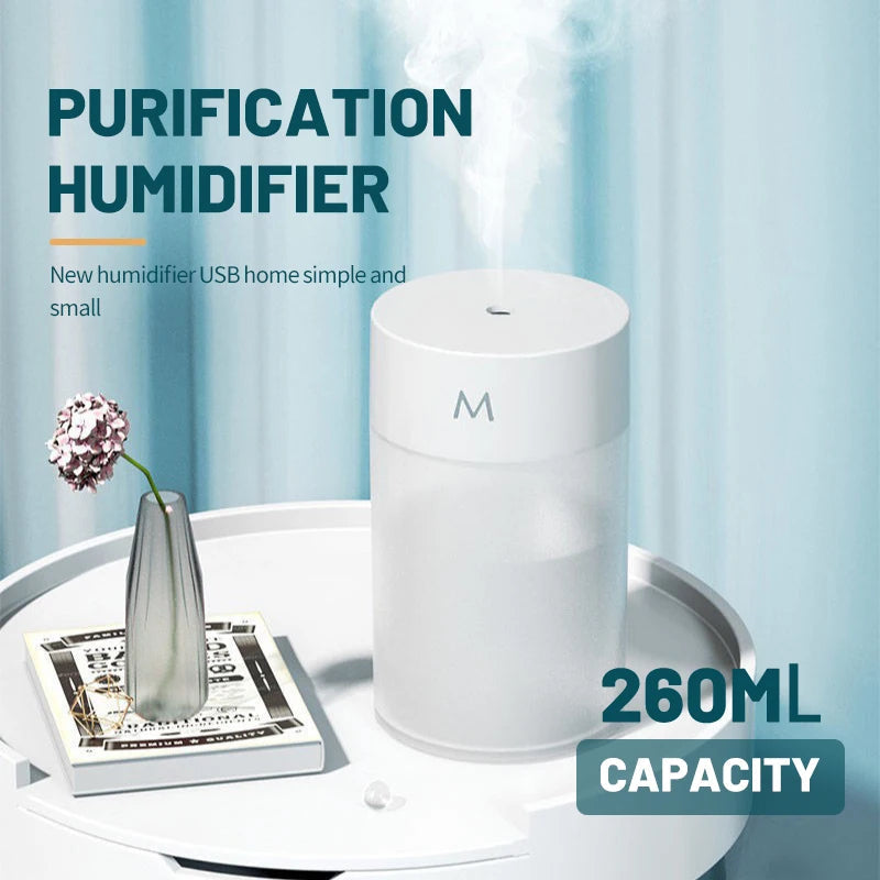 Humidificateur Mini USB Compact avec Grande Capacité pour Maison et Voyage