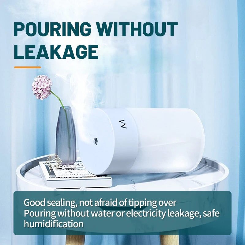 Humidificateur Mini USB Compact avec Grande Capacité pour Maison et Voyage