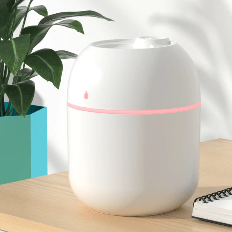 Humidificateur d'Air Mini USB Ultrasonique Portable avec Lampe LED – Diffuseur d'Arome pour Chambre et Voyage