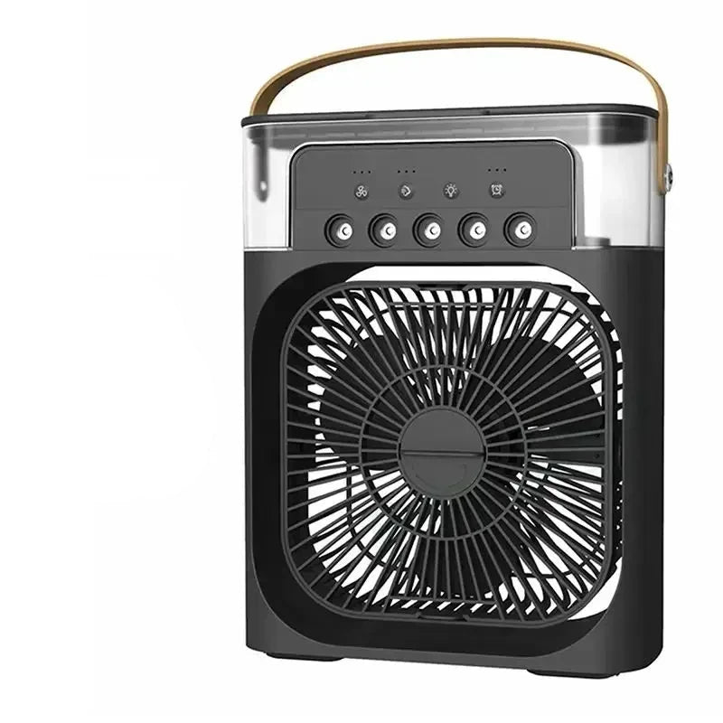 Humidificateur d'air USB Mini 3 en 1 avec Ventilateur Refroidissant et Lumière Nocturne