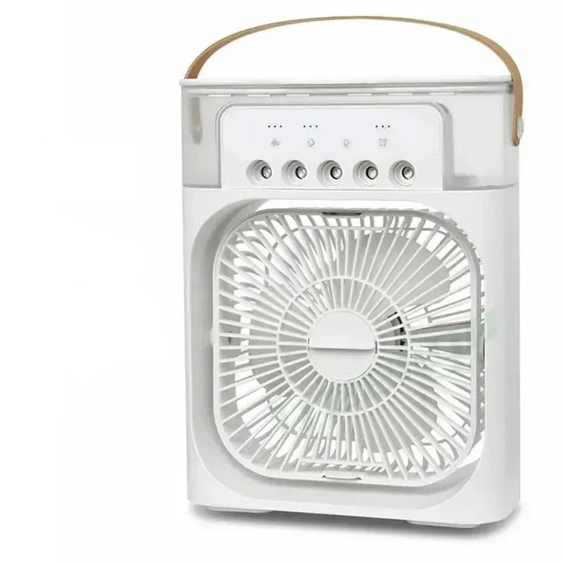 Humidificateur d'air USB Mini 3 en 1 avec Ventilateur Refroidissant et Lumière Nocturne