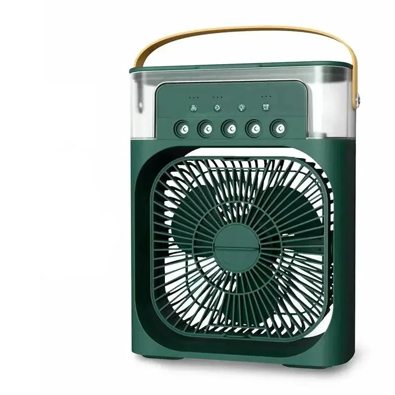 Humidificateur d'air USB Mini 3 en 1 avec Ventilateur Refroidissant et Lumière Nocturne