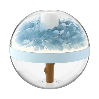 USB rechargeable 270ML air humidifier with LED light and mist diffuser
