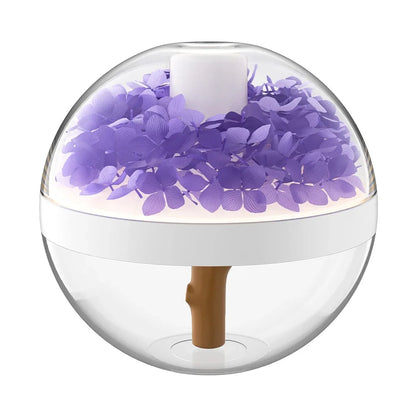 USB rechargeable 270ML air humidifier with LED light and mist diffuser