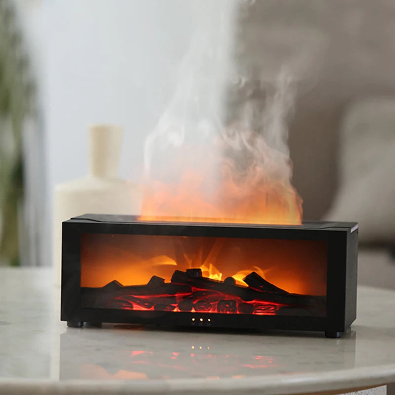 Humidificateur d'air créatif avec diffuseur d'arômes et lumière LED – Télécommande incluse