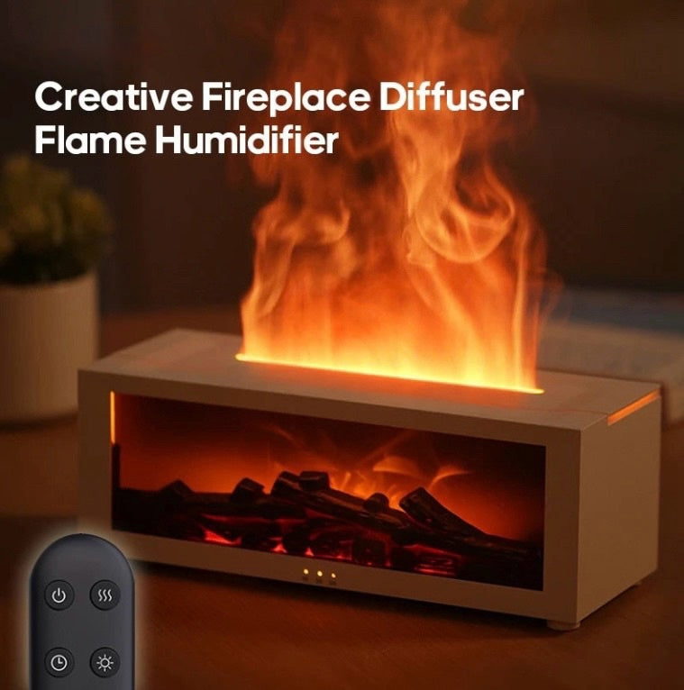 Humidificateur d'air créatif avec diffuseur d'arômes et lumière LED – Télécommande incluse