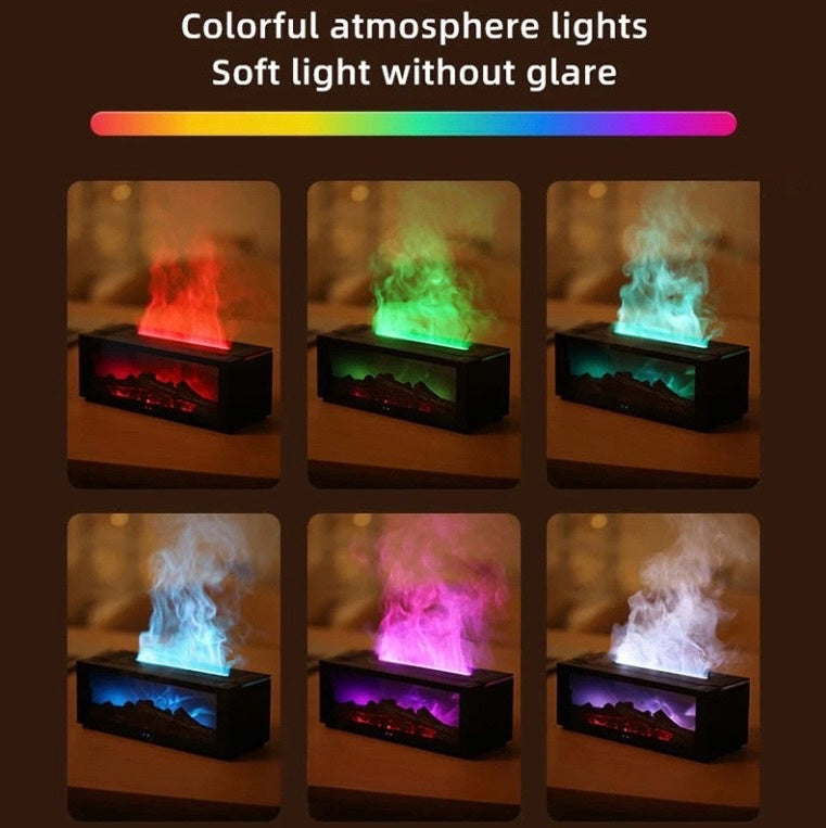 Humidificateur d'air créatif avec diffuseur d'arômes et lumière LED – Télécommande incluse