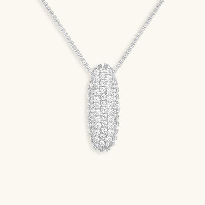 Variant image for Collier Femme Or 18 Carats avec Pendentif Initial et Diamant Simulant 18 pouces-35