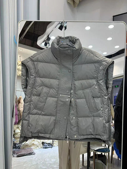 Indra Down Vest | Cropped, Insulated