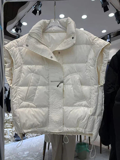 Indra Down Vest | Cropped, Insulated