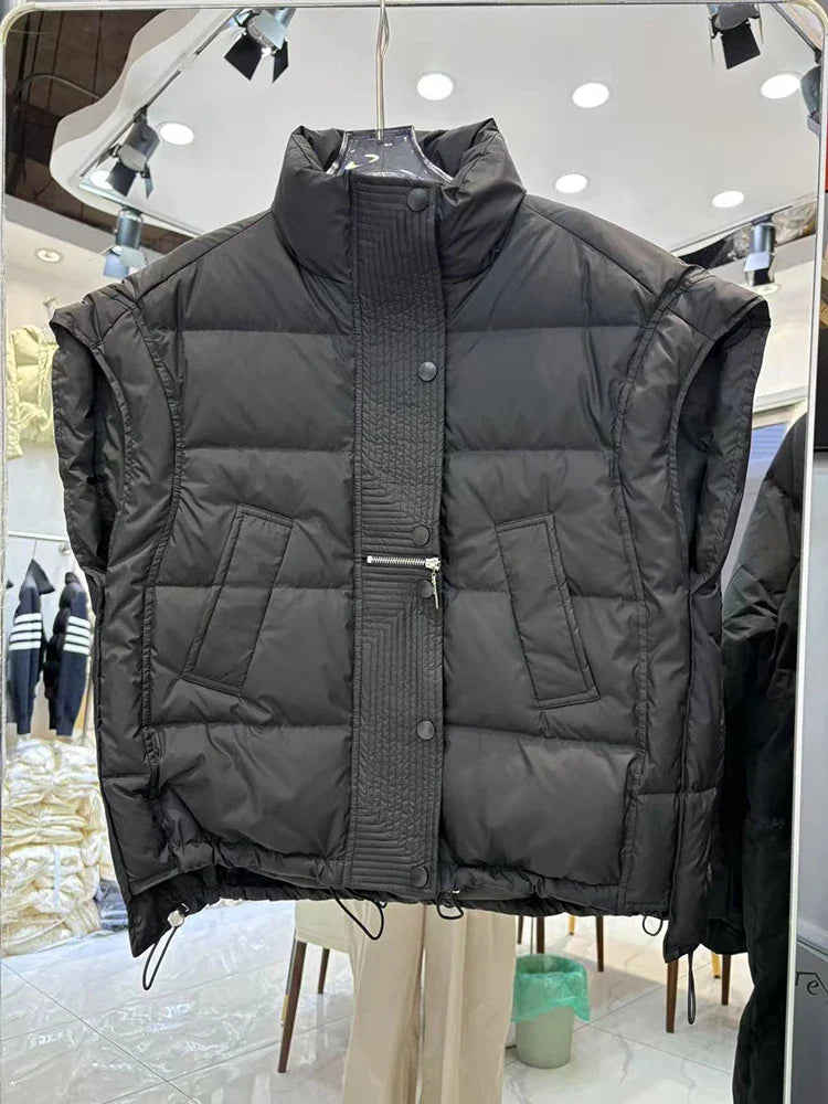 Indra Down Vest | Cropped, Insulated