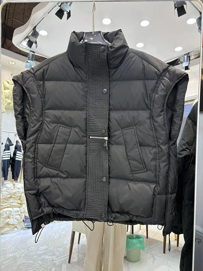 Indra Down Vest | Cropped, Insulated