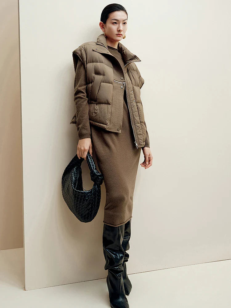 Indra Down Vest | Cropped, Insulated