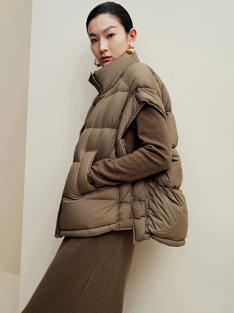 Indra Down Vest | Cropped, Insulated