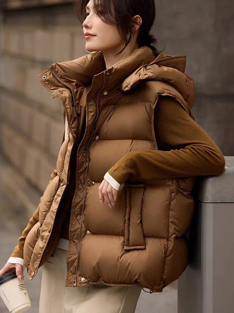 Veste matelassée Ivy Puff | Capuche, isolée en duvet