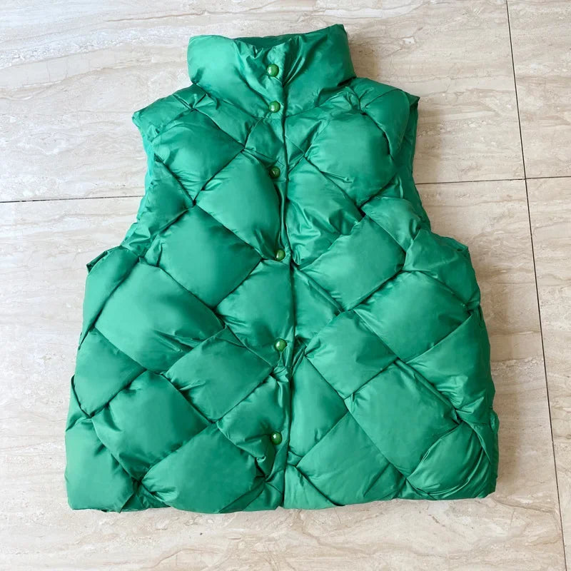 Ivy Puffer Vest | Oversized, Quilted Design