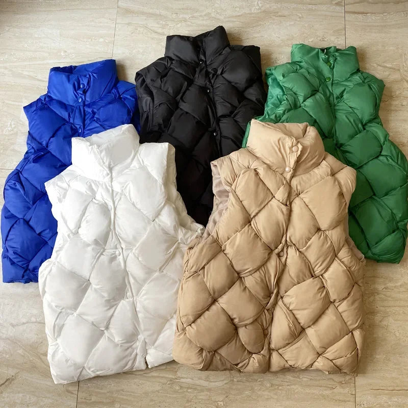 Ivy Puffer Vest | Oversized, Quilted Design