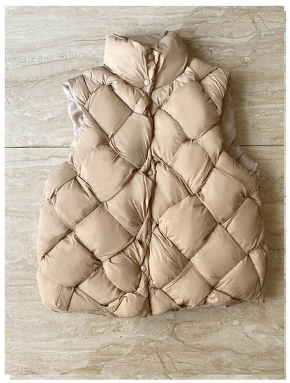 Ivy Puffer Vest | Oversized, Quilted Design