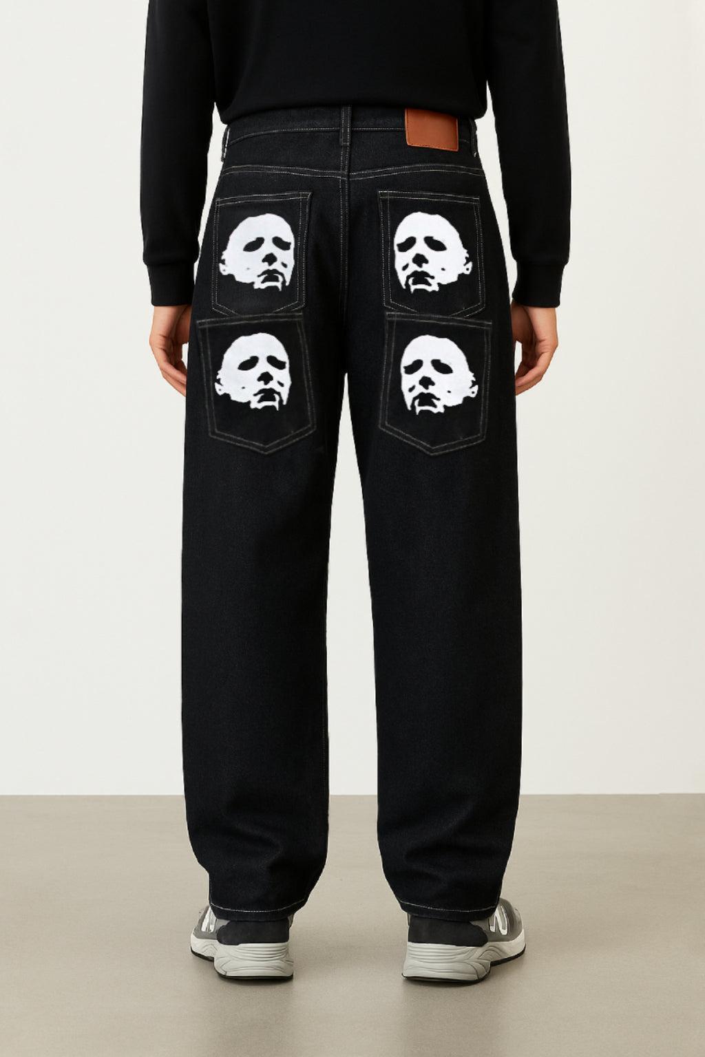 Women's High Waist Baggy Jeans in Denim – Relaxed Fit Y2K, Available in Light Blue, Dark Blue, and Black