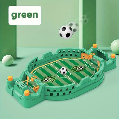 Jeu de football interactif pour enfants pour 2 joueurs – Compact en plastique bleu et vert, 23 cm