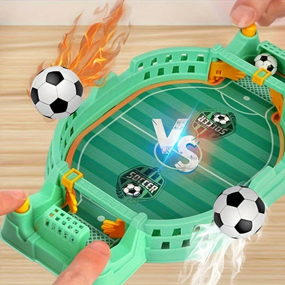 Jeu de football interactif pour enfants pour 2 joueurs – Compact en plastique bleu et vert, 23 cm