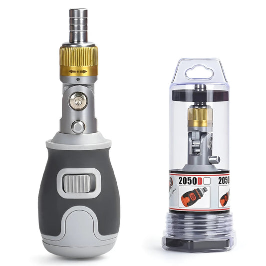 Ensemble de tournevis à cliquet mini 8-en-1 avec embouts magnétiques – Outils multifonctions pour bricolage