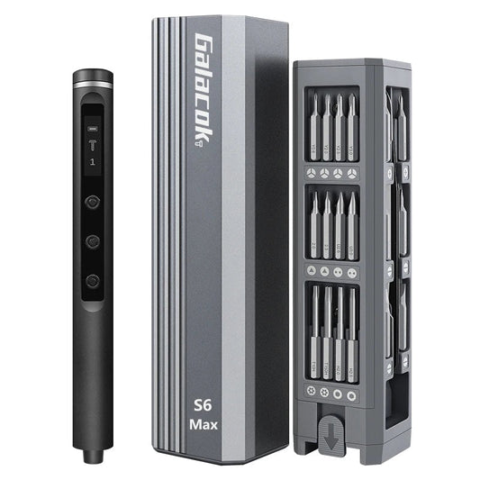 Ensemble de tournevis électrique de précision avec 5 réglages de couple et embouts magnétiques