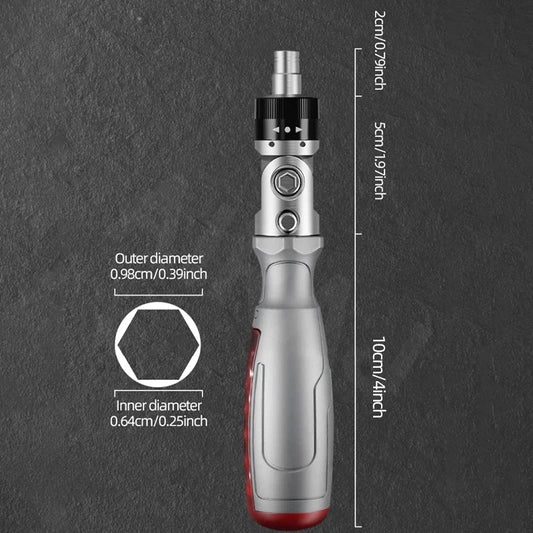 Ensemble de tournevis à cliquet multifonction avec 53 outils – Design ergonomique et rétractable en acier chrome vanadium