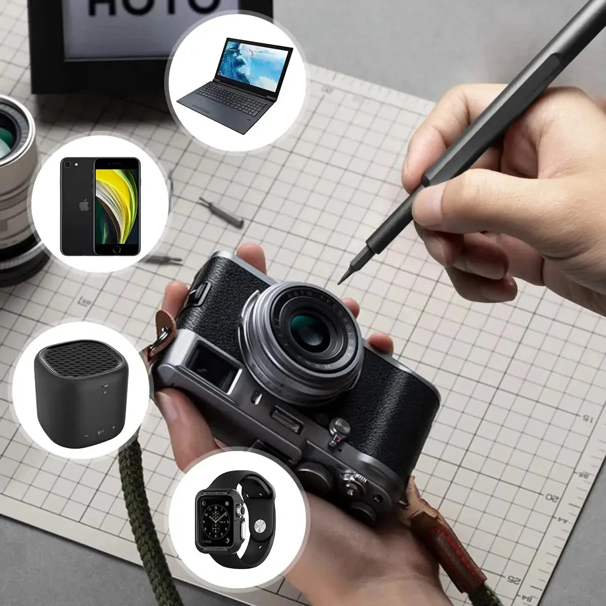 Precision Screwdriver Set 63 in 1 with Magnetic Bits – Versatile Repair Tools in CR-V Alloy