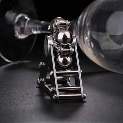 Metal Anti-Stress Toy - Compact Large Wheel Fidget Spinner, Durable and Tactile for Stress Relief