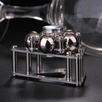 Metal Anti-Stress Toy - Compact Large Wheel Fidget Spinner, Durable and Tactile for Stress Relief