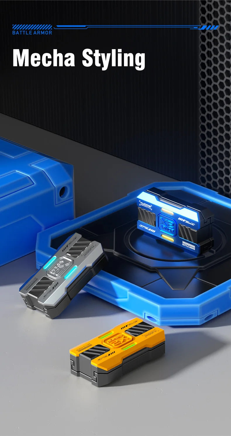 Compact Luminous Metal Fidget Toy for Stress Relief and Concentration Improvement