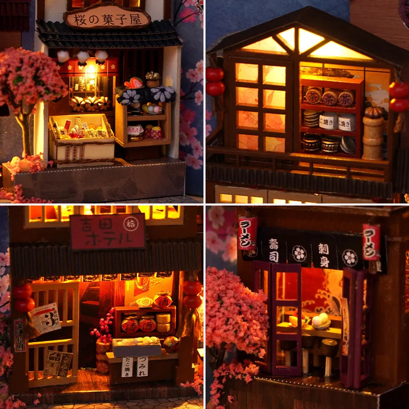 Kit DIY Nook de Livre – Décoration Miniature pour Adolescents et Adultes, Bois et Tissu, Assemblage Créatif avec Accessoires Inclus