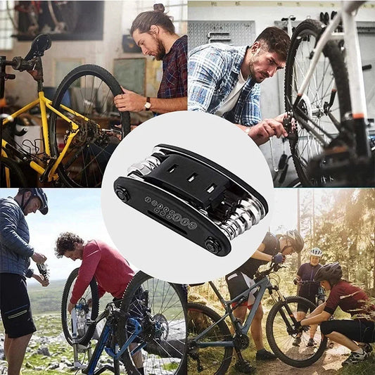 16-in-1 Multifunction Tool Kit for Bicycle Repair – Portable, Compact, and Durable Steel, Ideal for Cyclists